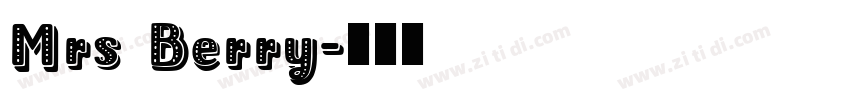 Mrs Berry字体转换